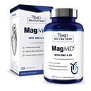 1MD Nutrition MagMD Plus - Magnesium with Zinc &amp; D3 ← promueve la salud del corazón, soporta la fuerza del músculo y el sistema de inmunodeficiencia de la ayuda - 120 Ct