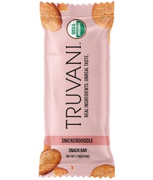 Truvani Plant Based Snack Bars ← Snickerdoodle 1 Pack ← 5g Protein ← USDA Orgánica y Vegan Silencio El Único Bar TENIDO Dairy, Soy y Gluten Gratis