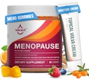 Lubracil Menopause Gummies & Topical Vulva Cream Bundle – Soporte sin hormonas para Flashes calientes, Vaginal Dryness, Itching, Mood Swings & Night Sweats with Black Cohosh, Ashwagandha, Omega-7 " Vitamin E