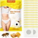 Patches Bee Venom,Paletas de drenaje Lymphatic Bee Venom Patches de drenaje linfático para Mujer &amp; Hombre 24pcs