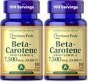 Pride Beta Caroteno de Puritan para Immune y Salud Ocular para apoyar un Sistema Inmunitario Saludable 100 Softgels (Pack of 2)