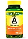 Spring Valley - Vitamina A SUPPLEMENT 2400MCG 250 Softgels