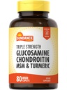 Sundance Glucosamine Chondroitin with MSM and Turmeric  sometida 80 Caplets ← Triple Fuerza Fórmula ← Non-GMO y Gluten Suplemento Libre