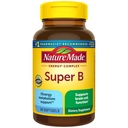 Nature Made Super B Complejo Vitaminas para Mujeres y Hombres, Suplemento Dietario para Energía Metabolismo Apoyo, Complejo Super Vitamina B, 60 Softgels, 60 Day Supply