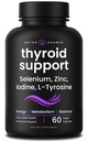 NutraChamps Thyroid Support &amp; Adrenal Support Supplement 2-in-1 Formula with Iodine & Ashwagandha for Energy, Metabolism, Focus, Adrenal Fatigue & Stress Relief, Cortisol Balance for Women &amp; Men