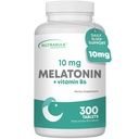 Melatonina 10 mg Tablets – Quick Release Natural Nighttime Sleep Aid for Adults. (300 Count)