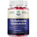 Melatonin 5mg Natural - Gelatin Free and Halal Melatonin Gummies 5mg Suplemento de sueño para adultos - Berry Sleep Gummies for Adults Fall Asleep Faster with Natural Flavors and Colors 60ct