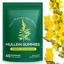 Mullein Gummies for Lung Detox, 2000mg Mullein Leaf Extract for Respiratory &amp; Digestive & Immune Support, Organic Mullein Herb Supplement for Mucus Relief for Respiratory, Immune, Vegan 60 Gummies
