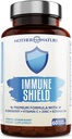 Advanced 7-in-1 Immune Support Supplement for Allergies - Elderberry, Vitamina C, Zinc, and More - Boosts Immunity in Adults &amp; Kids (60 Vegan Capsules)