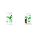 Vega Proteínas y Verdes Polvo Proteína, Vainilla - 20g Proteína con base vegetal más verduras, Vegan &amp; Proteína y Verdes Proteína Chocolate de Polvo (19 Servimientos) - 20g Proteína con base vegetal Plus