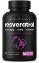 NutraChamps Resveratrol Supplement, Extra Strength Formula for Healthy Aging, Immune Support, 60 cápsulas Vegan con Trans-Resveratrol, Green Tea Leaf, Acai Berry &amp; Grape Seed Extract