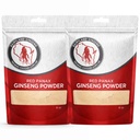 Red Panax Ginseng Powder con Ginsenosides Naturales (16 oz)- Apoya Energía Saludable, Vitality, Mood y Más, Coreana Panax Ginseng Root Powder para Smoothies, Café o Bebidas (2 Packs)
