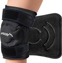 APEXUP Ice Pack for Knee Pain Relief, Large Reusable Wrap After Surgery, Flexible Gel Cold Pack for Injuries, Pain Relief for Back, Hombro, Elbow, Ankle and Leg (Black, L, 1PK)