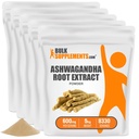 BulkSupplements.com Aswagandha Root Extract Powder - Ashwagandha Supplement, Ashwagandha Powder - from Ashwagandha Root - Vegan & Gluten Free, 600mg por Serving, 5kg (11 libras) (Pack of 5)