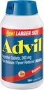 Tabletas de cobre de Ibuprofeno Advil, 200 mg de tabletas recubiertas de 360