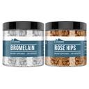 Elementos tercos Rose HIPS " Bromelain Capsule Bundle (200 capsules cada uno), Puro " Undiluted, No Additives