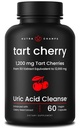 Extracto de la cereza de la tarta orgánica Capsules 12,000mg - Hecho de Montmorency Tart Cherry Concentrate, Celery Seed & Bilberry - Uric Acid Cleanse & Joint Support - Vegan Capsules
