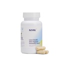 Nouel ← Skin + Liver + Immunity Support Silencioso de recuperación Suplemento para Beber Silencioso de leche Thistle, NAC, Ácido Hialurónico, CoQ10, Biotina, Antioxidantes Ø 40 cápsulas