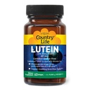 Country Life Lutein 20 mg Suplemento - Certified Gluten-Free - Eye Health Support with Lutein and Zeaxanthin - Reduce el estrecho de ojos de las pantallas - No levadura, maíz, trigo, leche - 60 Softgels