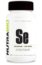 NutraBio Suplemento de Selenio, 200mcg - 90 cápsulas vegetales - Soporte Antioxidante natural