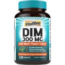 Suplemento DIM para Hombres, metabolismo estrógeno, equilibrio hormonal " Apoyo a la menopausia, DIM 300 mg con extracto de cobre negro, alta absorción, 120 cápsulas