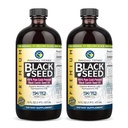 Increíbles hierbas Premium aceite de semilla negra - Gluten libre, no GMO, Cold Presionado Nigella Sativa Ayudas en Salud Digestiva, Apoyo Inmune, Función cerebral - 16 Fl Oz (Pack de 2)