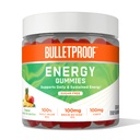 Bulletproof Sugar-Free Tropical Energy Gummies, 60 Conde, Suplemento de Energía Sostenida diaria con 100 mg CoQ10, Valor diario de B12, 100 mg Brain Octane Oil