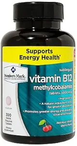 Miembros marcan vitamina sublingual B12 5000mcg (300 conteo) (3 Pack)