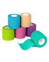 Wrap de Banda Auto Adhesiva FriCARE, Tapa Médica en el Kit de primeros auxilios, Bandages Cohesive para Wounds Sport Vet, 2 pulgadas X 5 Yards 6 Rolls, Rainbow