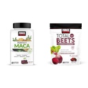Factor de fuerza Maca &amp; Beet Soft Chews Bundle con 60 Maca Chews y 60 Beet Chews for Energy, Stamina y Heart Health