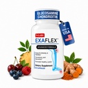 N-Labs ExaFlex Glucosamine Chondroitin MSM, Bromelain Capsules - Suplementos Conjuntos para Hombres y Mujeres con Boswellia Extracto, Turmérico y Quercetina - Apoya la Salud Conjunta - Made in USA - 60 cápsulas