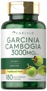 Carlyle Garcinia Cambogia Extract TEN 3000mg TEN 180 Capsules TENIDO NO GMO, Gluten Free Supplement
