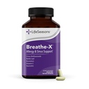 Breathe-X - Alergía &amp; Sinus Relief Supplement - Supports Sinuses & Nasal Discomfort - Non-Drowsy & Fast-Acting - Quercetin, Bromelain, Citrus Bioflavonoids, Nettle Leaf &amp; Vitamina C - 180 cápsulas