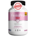 FemiPro MAX Suplemento de apoyo urinario para mujeres, 60 cápsulas, control extra de tracción con arándano, Hibiscus, Dandelion, Vegan, Gluten Free (1)