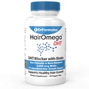 DrFormulas DHT Bloqueador para Hombres y Mujeres Silenciosos HairOmega Advanced Hair Growth Suplementos con Biotin 5000 mcg Silenciosos Pelo Píldoras Vitaminas, 45 Day Supply