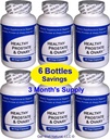 Prostata saludable y ovario (6 botellas Contiene un total de 540 cápsulas) - Hierba concentrada Blend - con Crinum Latifolium, Vegan Kosher Caps. Herbs de próstata para soporte óptimo*