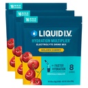 Multiplicador de hidratación I.V.® Líquido - Cereza Dorada ← Electrolyte Powder Drink Mix Silencio 3 Pack (48 Servings)