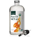 Natural Force Organic Pure C8 MCT Oil – Liquid MCT Oil in Glass Bottle Container – Concentrated Caprylic Acid – Keto, Paleo, Kosher, Vegan " Non-GMO – Lab Tested for Quality and Purity, 32 onnce