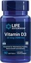 Extensión de la vida Vitamina D3 25 mcg (1000 UI), Apoyo al sistema inmunológico, Salud ósea, Salud integral, Tamaño del valor, Sin gluten, No GMO, 90 softgels