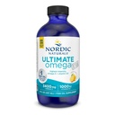 Nordic Naturals Ultimate Omega Xtra Liquid, Lemon Flavor - 8 oz - 3400 mg Omega-3 + 1000 UI Vitamina D3 - EPA & DHA - Brain, Heart, Joint, & Immune Health - Non-GMO - 48 Servings