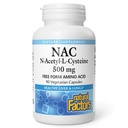 Factores naturales N-Acetyl-L-Cysteine 500 mg - Apoyos Hígados saludables " Pulmones - Apoyo al antioxidante Apoyo Suplemento Asistencias Sistema inmunitario Salud - 90 cápsulas vegetarianas (90 piezas)
