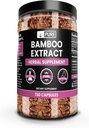 Ingredientes originales puros Extracto de bambú (730 capsules) No hay magnesio ni rifles de arroz, siempre puros, verificados por laboratorio