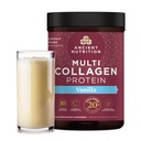 Antiguos colágenos de nutrición Péptidos Polvo, Proteína Multi Collagen, Hombres Mujeres, Vitamina C, Probióticos, Collagen Hidrolyzed, soporta la piel, articulaciones, Gut Health, Vainilla, 45 Servimientos