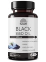 Black Seed Oil Capsules  durable (No-GMO & Vegan) Cold-Pressed Nigella Sativa Proporcionando Puro Negro Cumin Seed Oil ← Super Antioxidante para la Digestión, Juntas, Pelo &amp; Esquía