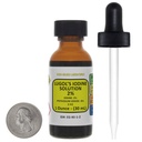 Iodo de Lugol / 2% Solución / 1 Oz en una botella de vidrio ámbar / gotero libre