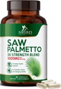 Saw Palmetto for Men 1000MG - 3X Strength Prostate Health Supplement - Herbal Extract Supplement - Prostate Supplements for Men's Health Support, Prostate Urinary &amp; Hair Health Support - 60 Capsules