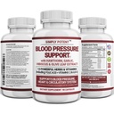 Suplementos de apoyo a la presión sanguínea - Corazón sano, Colesterol, Cardio, Hipertensión, Alta presión arterial - 13 vitaminas " hierbas - ácido fólico, vitaminas C B6 " B12, Hoja de oliva de ajo hibisco, 90 cápsulas