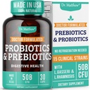 Prebióticos y Probióticos: Lactobacillus Gasseri, Lactobacillus Rhamnosus, Plantarum, Casei, Bifidobacterium longum, lactis, infantis. Prebiótico Probiótico, Pre y Probióticos para Salud Digestiva.