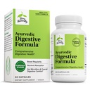 Terry Naturalmente Ayurvedic Digestive Formula - Apoyo Digestivo para la Regularidad - Soporte para Bowel Health - Nutrient Absorption Support - Soporte Gut Health & Gut Microflora - 60 cápsulas