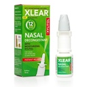 Xlear 12-Hour Nasal Decongestant Spray, Natural Saline Nasal Spray con Xylitol y Oxymetazolina, Instant Sinus Pressure and Congestion Relief for Kids and Adults 0.5 fl oz (Pack of 1)